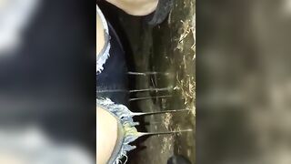 Sticky shit in the woods