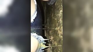 Sticky shit in the woods