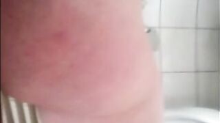 Chubby busty and her tasty poop