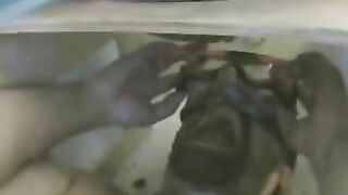 Piss and dirty shit on the slave