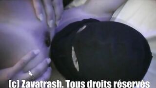 French slut in sexy stockings poops for slave