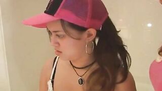 Cute Asian girl showing her sexy pooping asshole