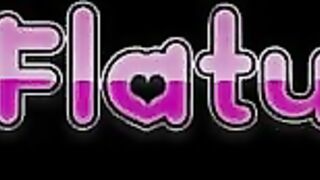 Lovely big boobs blonde lady pooping