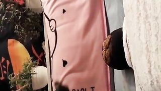 Eating and licking heavy shit