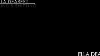 Sweet naked babe smoking and pooping