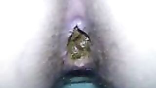 Sweet closeup of pooping video