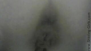 Thick pooping asshole closeup