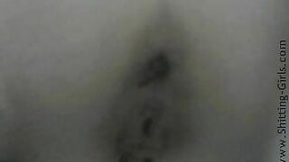 Thick pooping asshole closeup