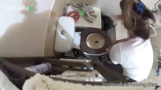 Hidden cam and pooping girl
