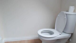 Pale skin in black pee and poo in toilet