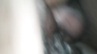 Ebony wife takes anal fuck before hard poop