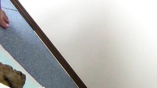 Lovely hot chick pooping messy load