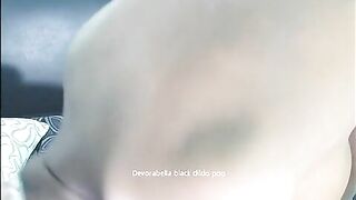 Beautiful big boobs ebony babe poops