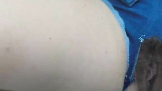 Ripped Jeans and hot pooping ass