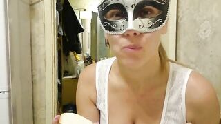 Greedy wife poop smearing and licking