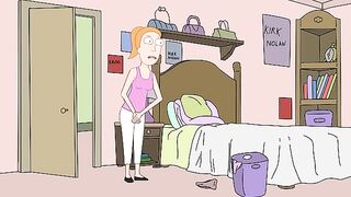 Cartoon Scat Babe Poops In The Bin