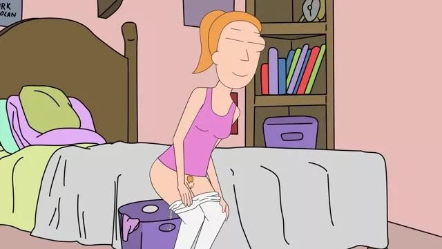 Cartoon Girls Pooping Porn - Cartoon Scat Babe Poops In The Bin