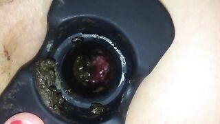 Showing her sweet booty hole