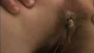 Nasty milf pooping in the kitchen