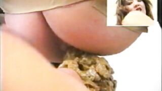 Messy Japanese poop for slave