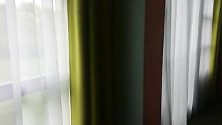 Shaved pussy lady poops for slave