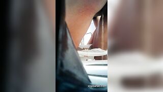 Poop hidden cam view