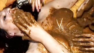 Mature scat wife enjoying poop smearing sex