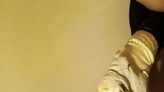 Amateur slut pooping for slave