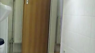 Stunning round booty chick pooping hard for her slave