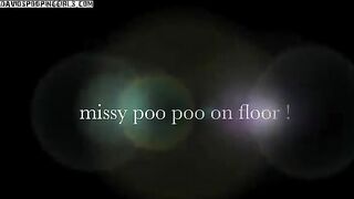 Beautiful chubby hairy babe poops