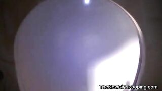 Dutch blonde babe poops