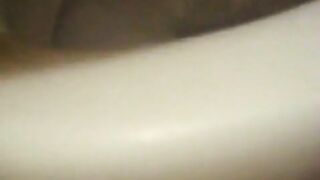 Lady with sexy hot ass poops large load