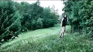 pooping milk in the grass