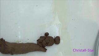 Horny big booty lady and her thick hard turd