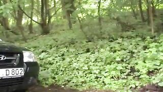 Dirty poo in the middle of the forest