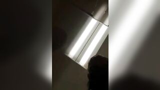Thick big booty lady pooping