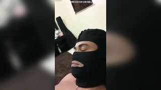 Dude eating messy shit