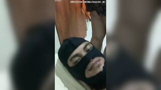 Dude eating messy shit