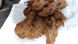 Sticky dark brown asshole