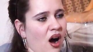 Hairy asshole and dildo