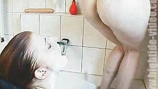 Naked scat lesbians in dirty play