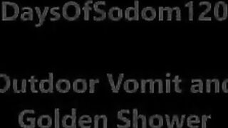 Chubby slut enjoying fat scat cock