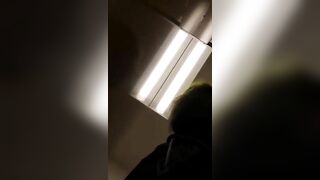 Pretty big booty lady poops