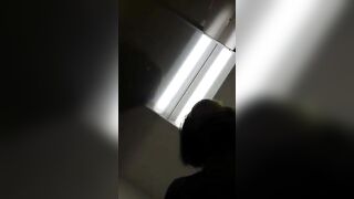 Slutty amateur blonde milf poops