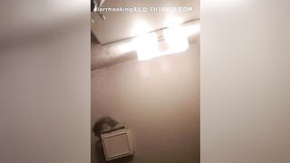 Brunette bbw lady shitting thick chunks