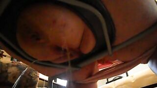 Thick booty piss and poop