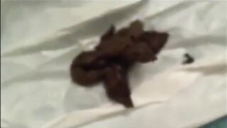 Stunning brunette babe shitting doggy style