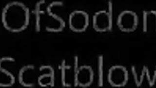 Masked hot babe sucking poopy cock