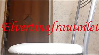 Huge pile of poop on a chair at home