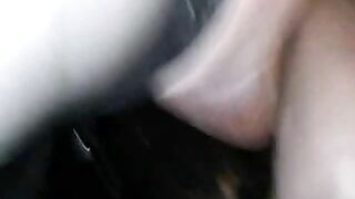 Fisting her dirty big asshole